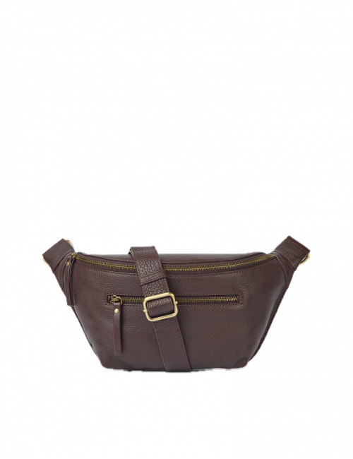 Heuptasje Drew | chocolate grain leather