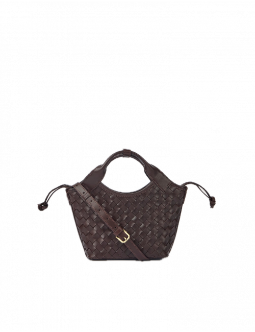 Handtas Mara Mini | geweven/chocolate