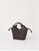 Handtas Mara Mini | geweven/chocolate