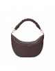 Handtas Leo Maxi | chocolate/soft grain leder/twisted