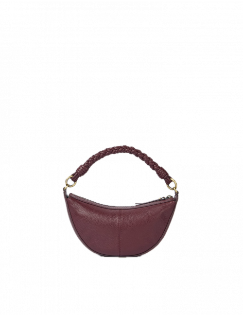 Handtas Leo Mini | dark cherry/soft grain leder/twisted
