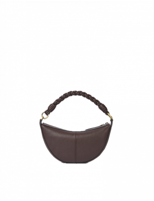 Handtas Leo Mini | chocolate/soft grain leder/twisted