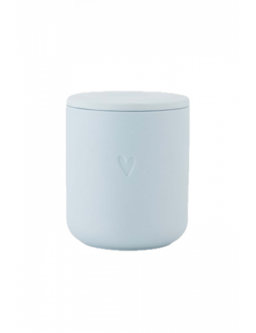Geurkaars Keramiek | hartje/blauw