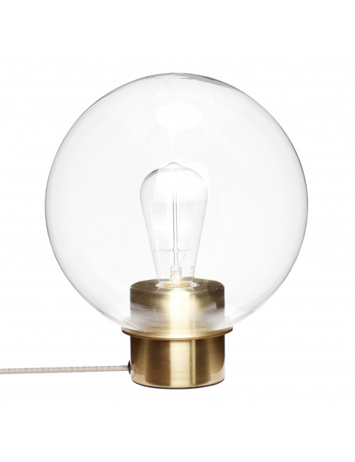 Table lamp - glass / brass