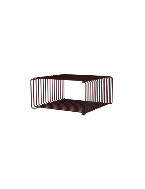 Panton Wire Single Half Height | zwart-rood/34.8cm