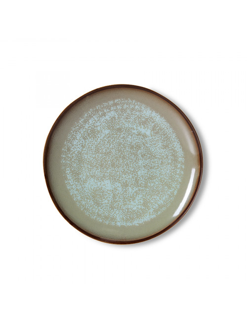 70s Ceramics Dinner Plate 27cm | contrast