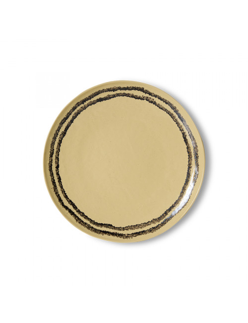 70s Ceramics Dinner Plate 27cm | vanilla