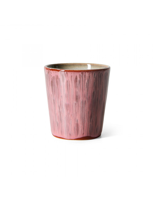 70s Ceramics Coffee Mug | rhubarb