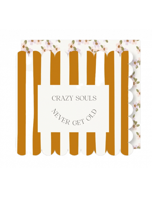 Wenskaart | crazy souls never get old