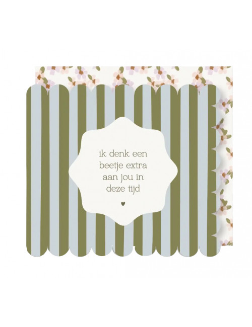 Wenskaart | ik denk een beetje extra aan jou in deze dagen