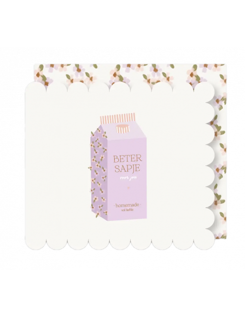 Wenskaart | betersapje voor jou