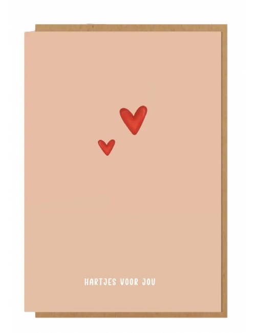 Wenskaart | hartjes voor jou