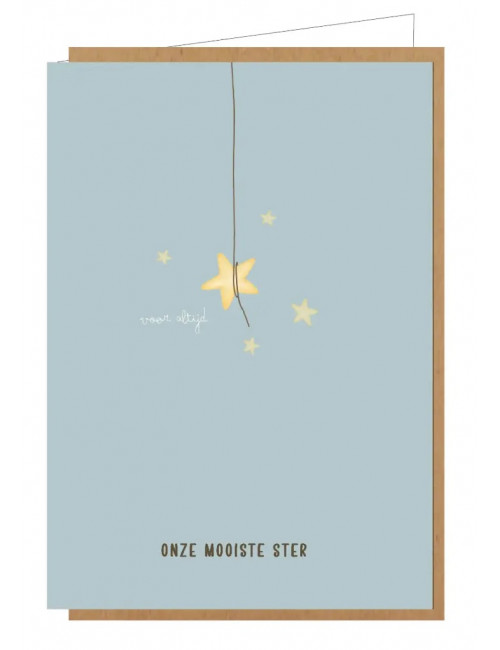 Wenskaart | onze mooiste ster