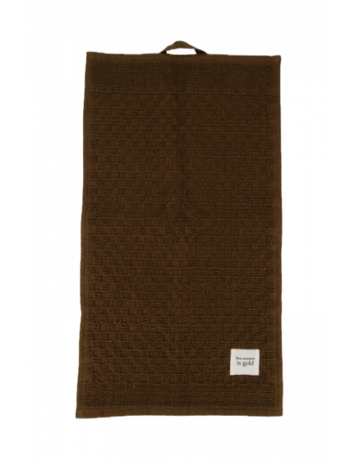 Gastendoekje | this moment is gold/bruin