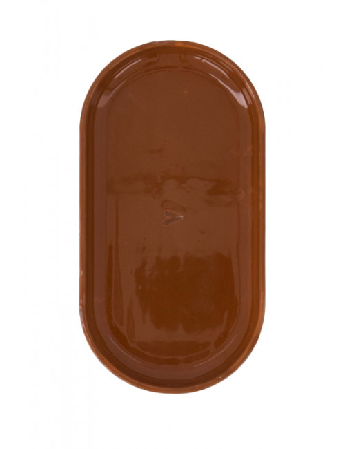Serveerschaal | hartje/terracotta