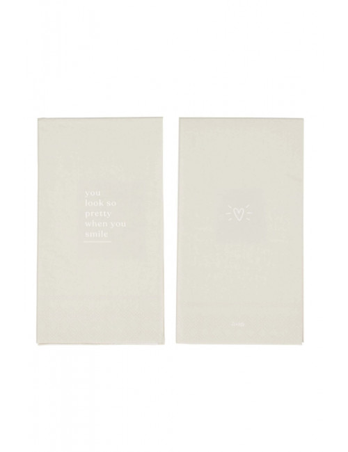 Servetten Rechthoek | smile/zand