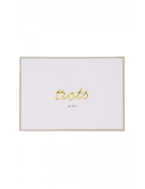 Ansichtkaart | trots op jou