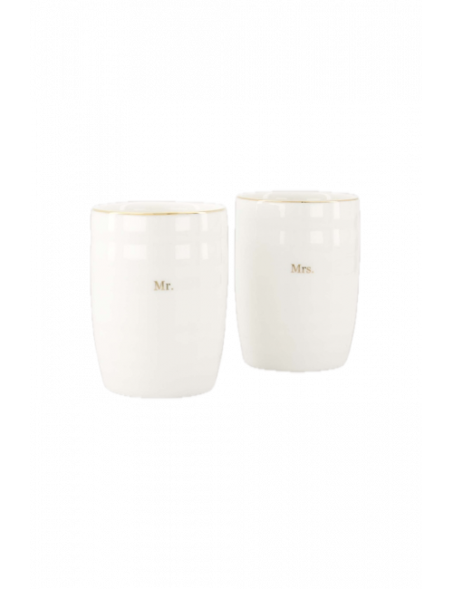 Koffiemok (set van 2)  | mr & mrs