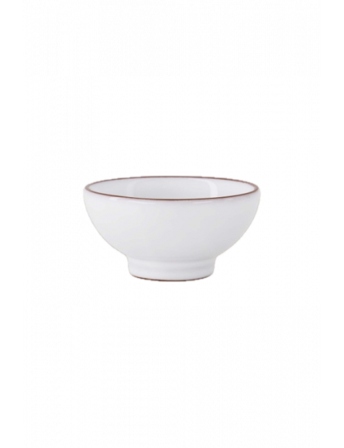 Schaaltje Terracotta | hartje/wit