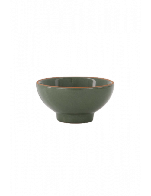 Schaaltje Terracotta | hartje/donkergroen