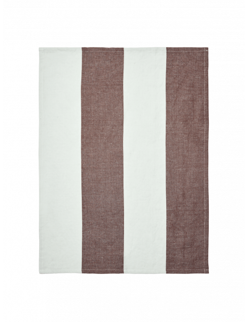 Hale Keukenhanddoek | chestnut/frosted lime