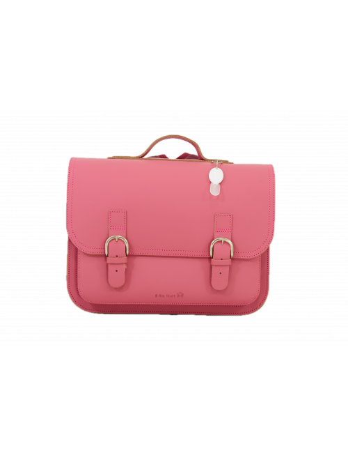 Lederen Boekentas Classic | antique pink