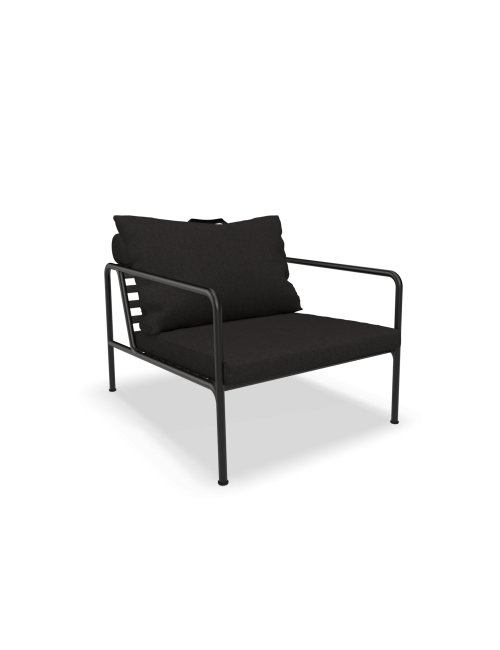 Outdoor Lounge Stoel Avon | zwart frame