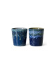 70s Ceramics Coffee Mug (set van 2) | Van Gogh/starry night