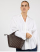 Mara Midi | chocolate woven classic leather