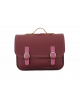 Lederen Boekentas Classic | bicolor/aubergine/plum