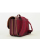 Lederen Boekentas Classic | bicolor/aubergine/plum