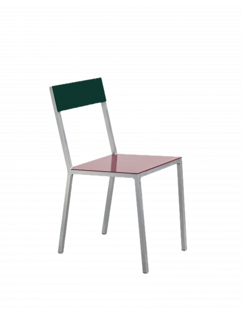 Alu Stoel Muller Van Severen | bordeaux candy/green