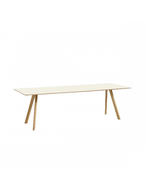 CPH 30 tafel L250 cm | gezeept eik/off-white linoleum