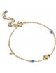 Armband Melia | goud/cornflower