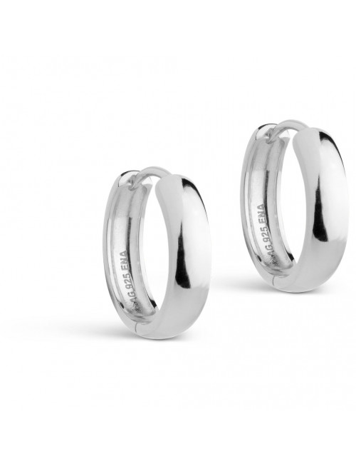 Oorbel Classic Wide 20mm (set van 2) | zilver