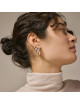 Oorbel Classic Wide 25mm (set van 2) | zilver