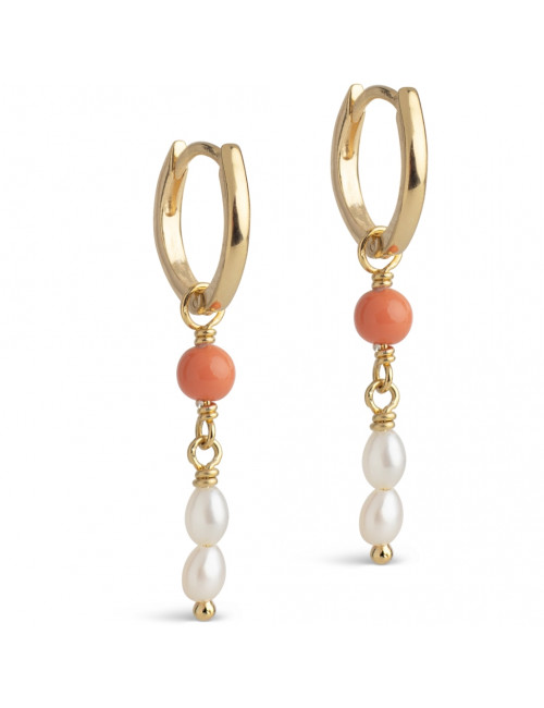 Oorbellen Liva | light coral