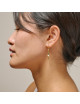 Oorbellen Nara Miyuki | goud/khaki