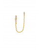 Trilogy Chain Oorbel | goud