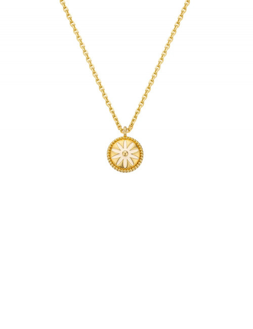 Ivory Flower Halsketting | goud