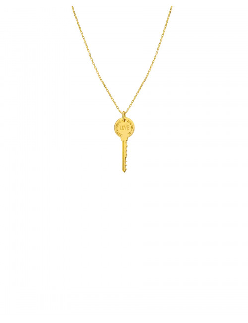 Love Key Halsketting | goud