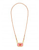 Pink Yucatan Halsketting | goud