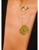 Diwali Footprint Halsketting | goud