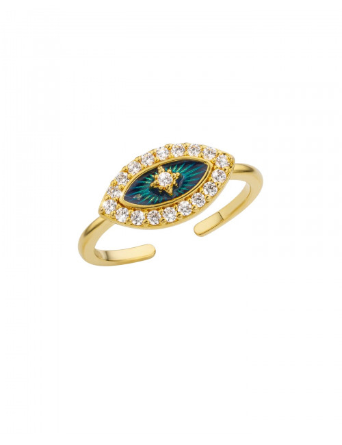 Ring Blue Eye Essential | goud