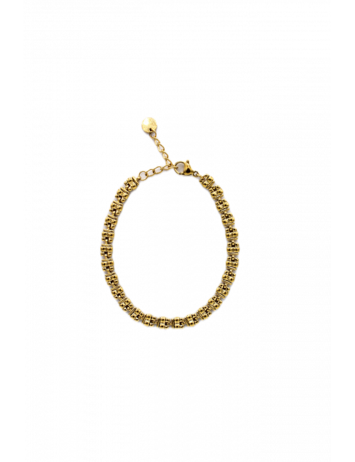 Classic Square Armband | goud