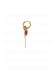 Chain Oval Hoop Oorbel | goud
