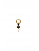 Classic Pearl Hoop Oorbel | goud