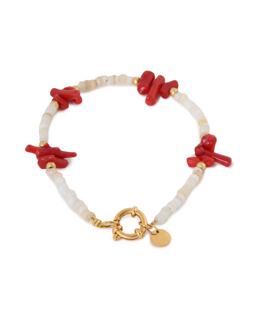 Coral Crush Armband | goud