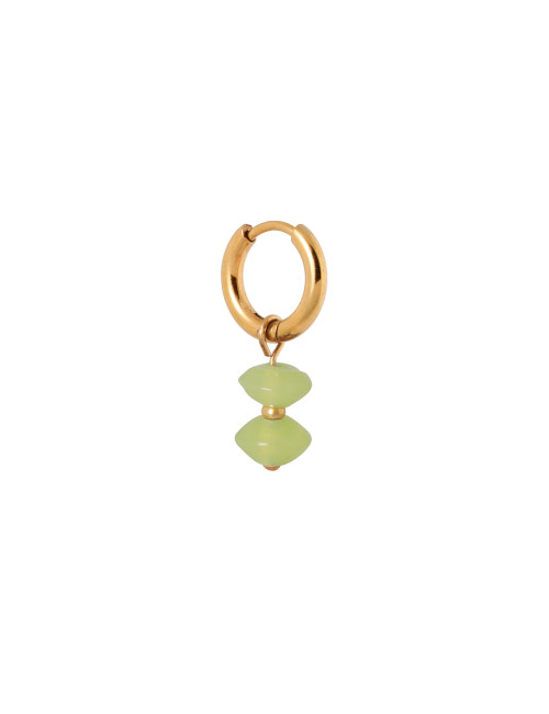 Double Apple Hoop Oorbel | goud