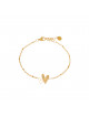 Two Hearts Armband | goud